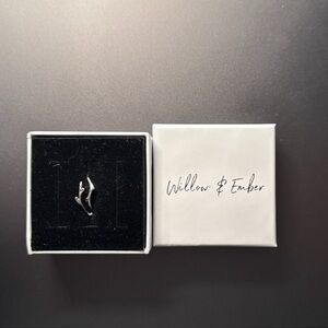 Silver Willow branch Ring